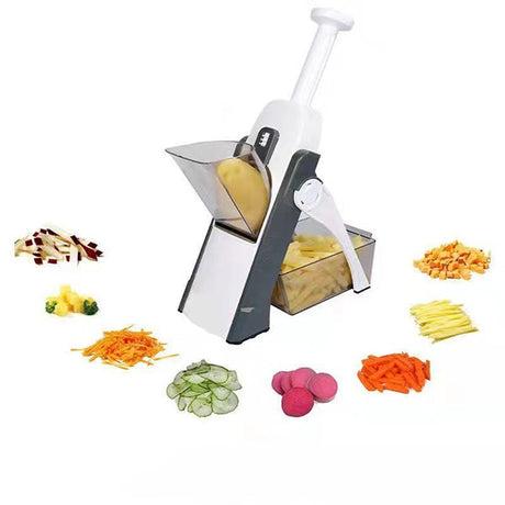 Multi Function Cutter Safe And Fast Vegetable Chopper Slicer - Gray
