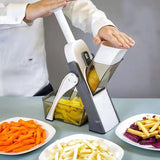 Multi Function Cutter Safe And Fast Vegetable Chopper Slicer - Gray