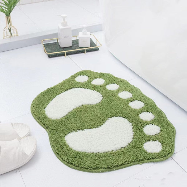 Water Absorbent Non-Slip Bathroom Mat - Green - Shop N Save