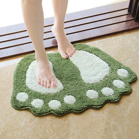 Water Absorbent Non-Slip Bathroom Mat - Green - Shop N Save