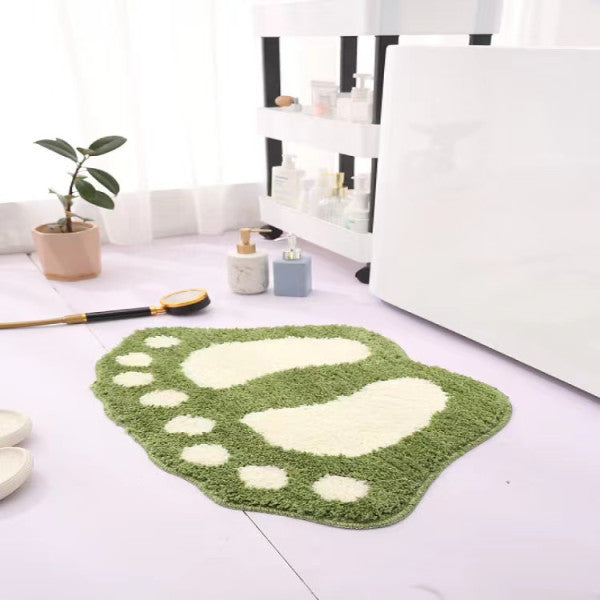 Water Absorbent Non-Slip Bathroom Mat - Green - Shop N Save