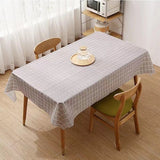 Waterproof Simple Oilproof Lattice Table Cloth - 137x137 CM