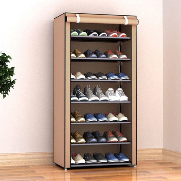 7 Layers Dustproof Storage Shoe Organizer Rack
