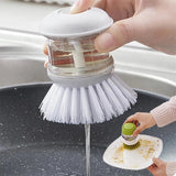 Soap Dispensing Easy Dish Washing Cleaning Brush - Green - Shop N Save
