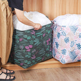 Large Capacity Foldable Drawstring Laundry Basket With Handle - Multi Color