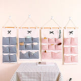 6 Pockets Wall Mounted Fabric Door Organizer Hanging Bag - Shop N Save