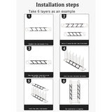5 Layer Portable Space Saving Shoe Rack - Shop N Save