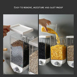 Push Button Wall Mounted Pulses Beans Rice Storage Dispenser - Shop N Save