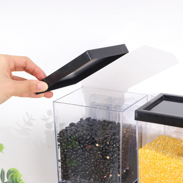 Push Button Wall Mounted Pulses Beans Rice Storage Dispenser - Shop N Save