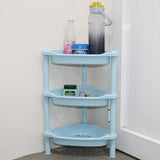 Three Layer Triangle Shaped Corner Rack - Blue - Shop N Save