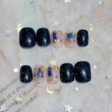Multi-Tone Party Wear Women Fashion 12 PCs Fake Nails Set - Shop N Save