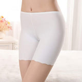 Elastic Waist Soft Fabric Solid Color Women Boxer Underwear
