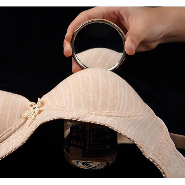 Padded Lace Patched Fancy Wear Women Bra - Light Pink