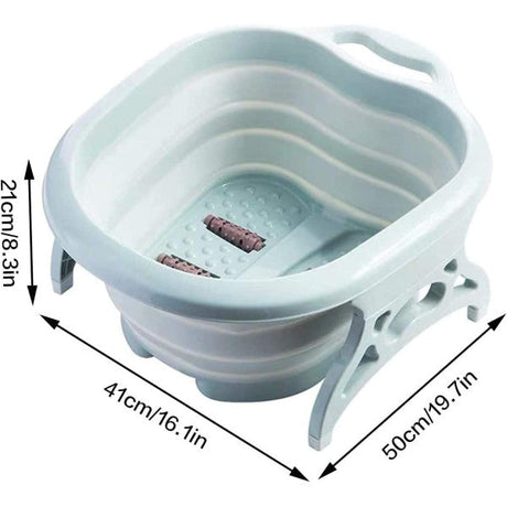 Portable And Relaxing Foldable Feet Care Massage Tub - Pink