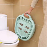Portable And Relaxing Foldable Feet Care Massage Tub - Sea Green
