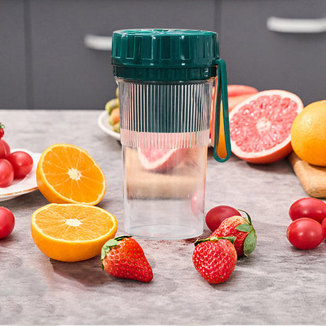 Leak-Proof Non-Slip Portable Rechargeable Electric Juicer - Green - Shop N Save