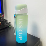 Gradient Pattern Sports Water Bottle - 500 ML - Green