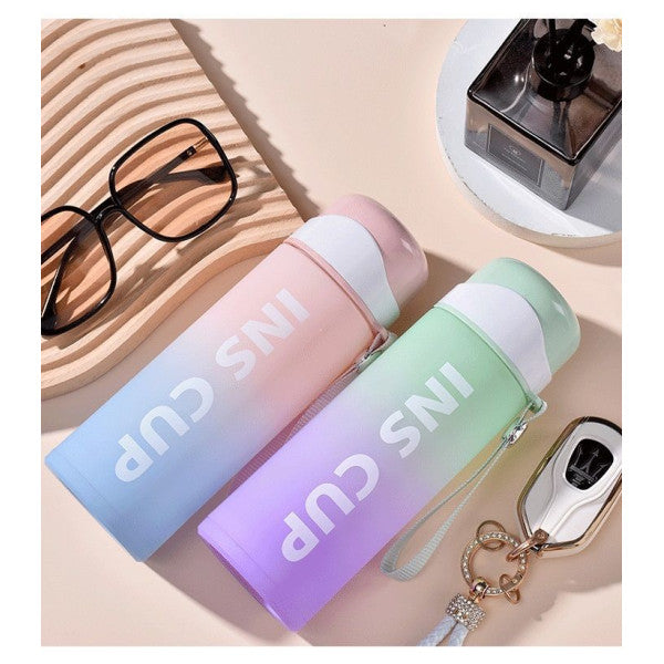 Gradient Pattern Sports Water Bottle - 500 ML - Green