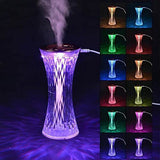Luxury And Ambiance Combined Crystal Rose Lamp Humidifier - Transparent