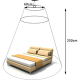 Romantic Hanging Round Mosquito Net For Bedroom - White
