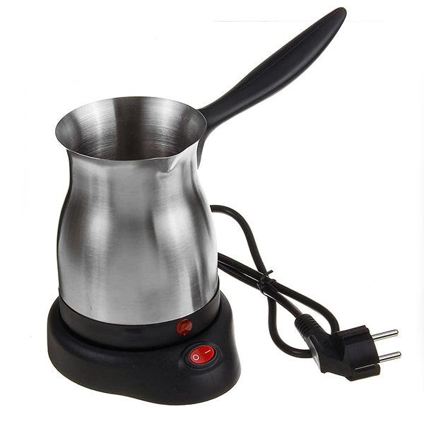 Stainless Steel Electric Coffee Milk Pot - 0.6 L - Silver