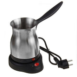 Stainless Steel Electric Coffee Milk Pot - 0.6 L - Silver