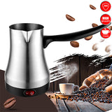Stainless Steel Electric Coffee Milk Pot - 0.6 L - Silver