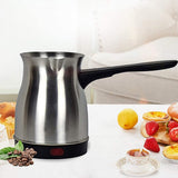 Stainless Steel Electric Coffee Milk Pot - 0.6 L - Silver