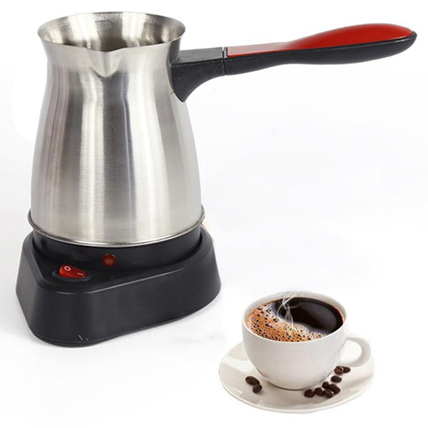 Stainless Steel Electric Coffee Milk Pot - 0.6 L - Silver