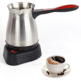 Stainless Steel Electric Coffee Milk Pot - 0.6 L - Silver