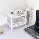 Three Tier Square Shape Storage Rack - White