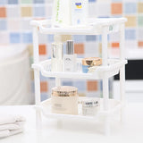Three Tier Square Shape Storage Rack - White