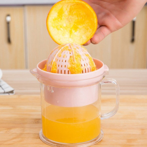 Mini 2 In 1 Manual Hand Press Orange Citric Juicer - Light Blue