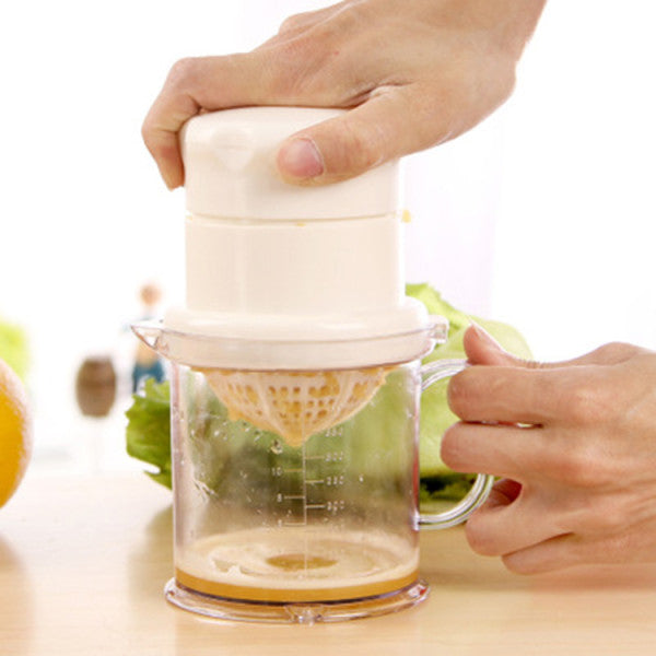 Mini 2 In 1 Manual Hand Press Orange Citric Juicer - Light Blue