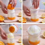 Mini 2 In 1 Manual Hand Press Orange Citric Juicer - Light Blue
