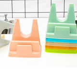 Multi-Functional Fancy Design Lid Spoon Holder Rack - Green