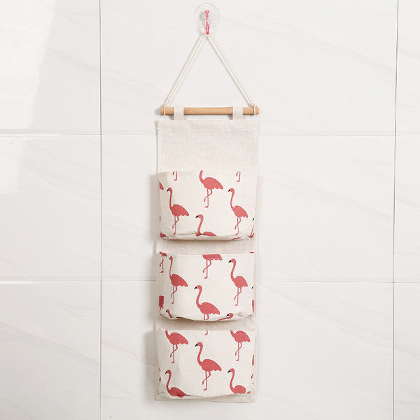 3 Tier Fancy Wall Hanging Storage Rack - White Red