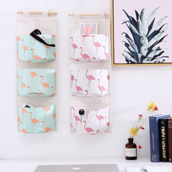 3 Tier Fancy Wall Hanging Storage Rack - White Red