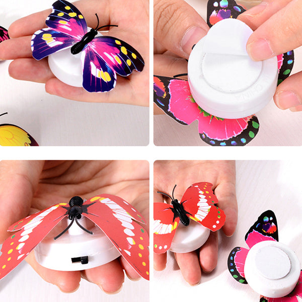 Luminous Colorful Night Wall Sticking Decorative Butterfly