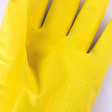 Multipurpose Dish Washing Cleaning Latex Rubber Long Gloves - Yellow