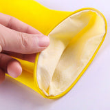 Multipurpose Dish Washing Cleaning Latex Rubber Long Gloves - Yellow