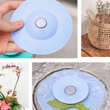 Kitchen Bathroom Silicon Sink Drain Hair Stopper Filter - Gray