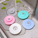 Kitchen Bathroom Silicon Sink Drain Hair Stopper Filter - Gray