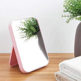 Portable Square Folding Beauty Desktop Mirror - Purple