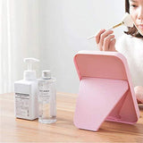 Portable Square Folding Beauty Desktop Mirror - Purple