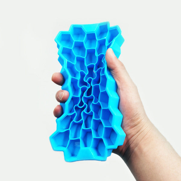 Silicon Flexible Easy Ice Cube Maker Mold With Lid - Blue - Shop N Save