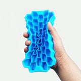 Silicon Flexible Easy Ice Cube Maker Mold With Lid - Blue - Shop N Save