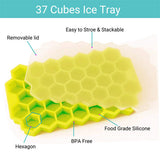 Silicon Flexible Easy Ice Cube Maker Mold With Lid - Blue - Shop N Save