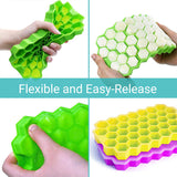 Silicon Flexible Easy Ice Cube Maker Mold With Lid - Blue - Shop N Save