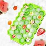 Silicon Flexible Easy Ice Cube Maker Mold With Lid - Yellow - Shop N Save